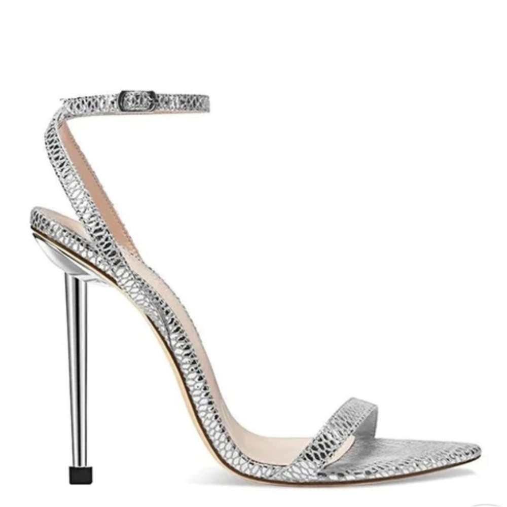 Femme La Silver Sandal size 11 wore once must go!